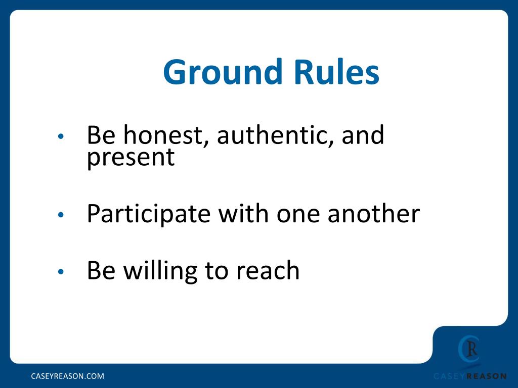 PPT Ground Rules PowerPoint Presentation, free download ID1738261