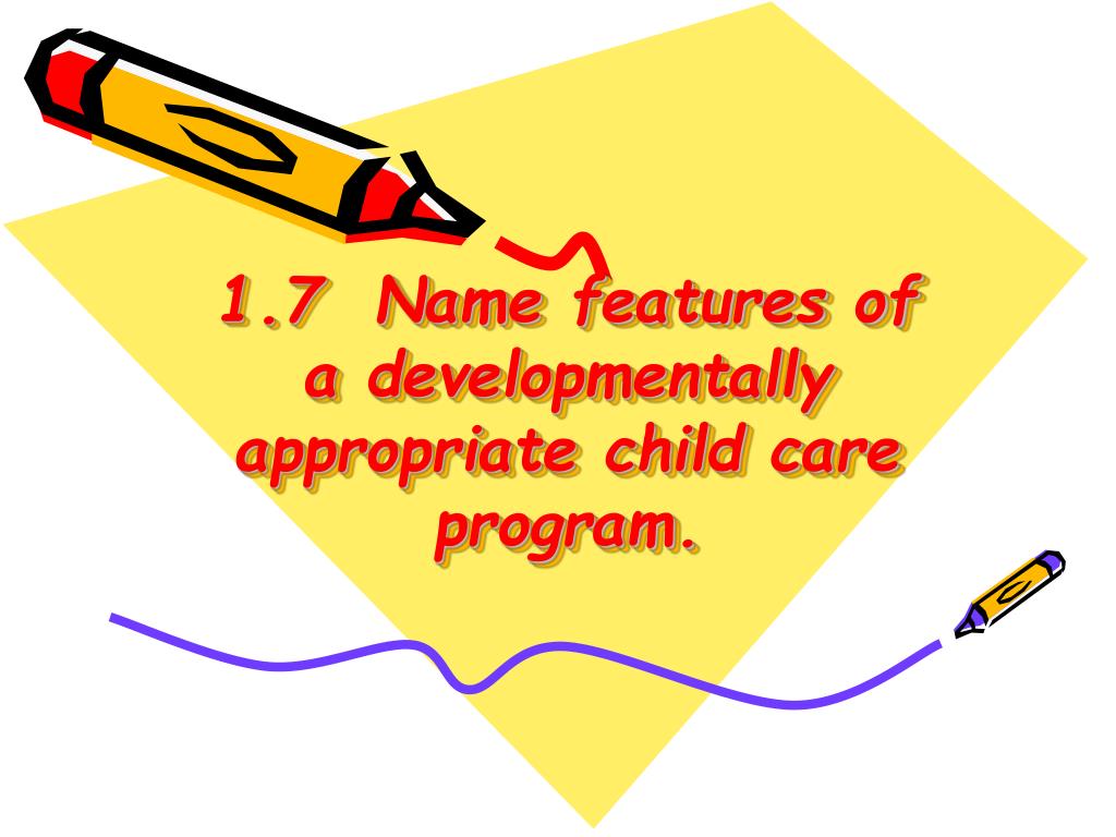 PPT 1.6 Describe types of child care programs. PowerPoint Presentation ID1739435