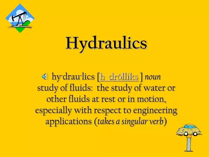 PPT Hydraulics PowerPoint Presentation, free download ID1741949