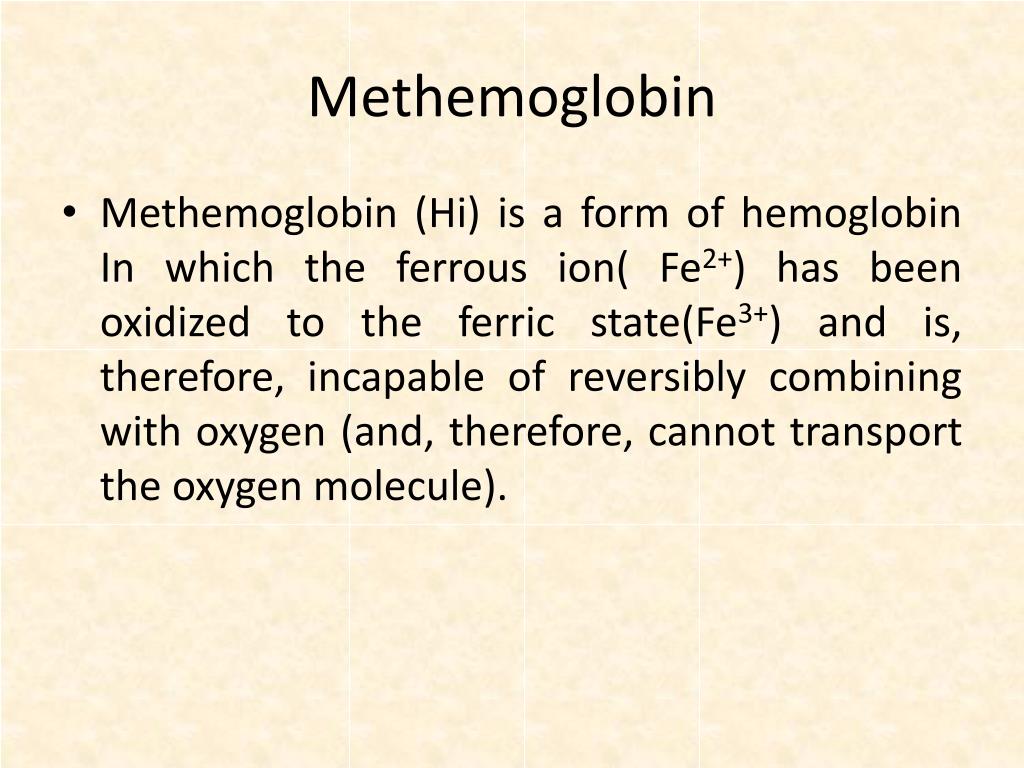 PPT Quantitation of Methemoglobin PowerPoint Presentation, free