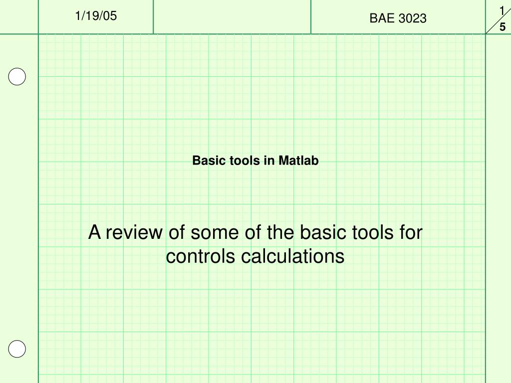 PPT Basic tools in Matlab PowerPoint Presentation, free download ID