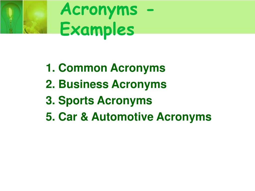 PPT ACRONYM PowerPoint Presentation, free download ID1742586