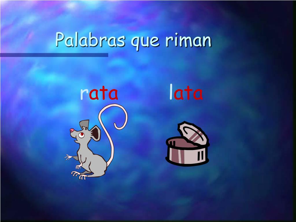 PPT Palabras que riman PowerPoint Presentation, free download ID
