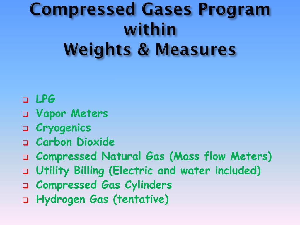 PPT Measurement Verification Compressed Gases Study Guide