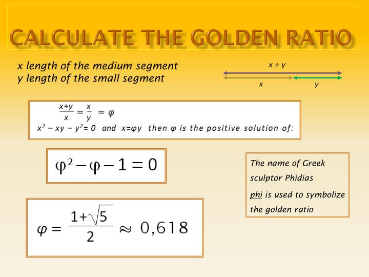 PPT THE GOLDEN RATIO PowerPoint Presentation ID1744363