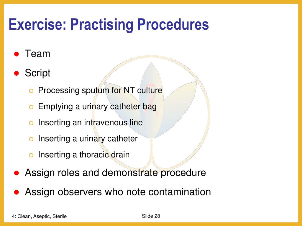 PPT Clean, Aseptic and Sterile Technique PowerPoint Presentation, free download ID1746821