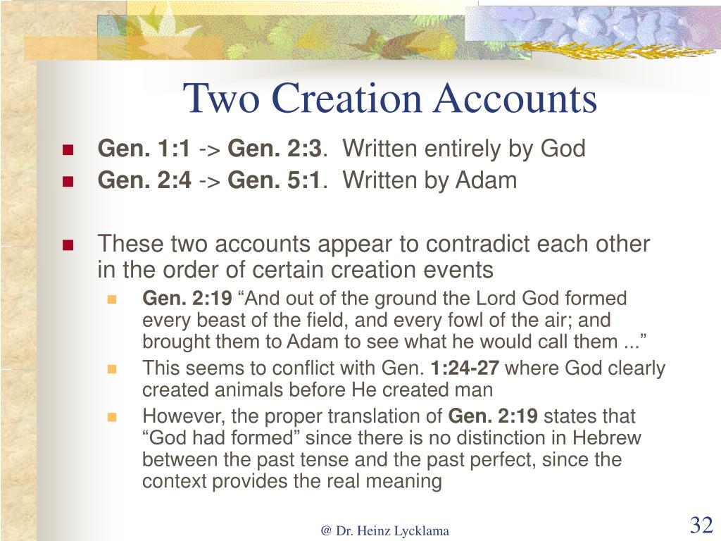 PPT What Does The Bible Say About Creation? PowerPoint Presentation