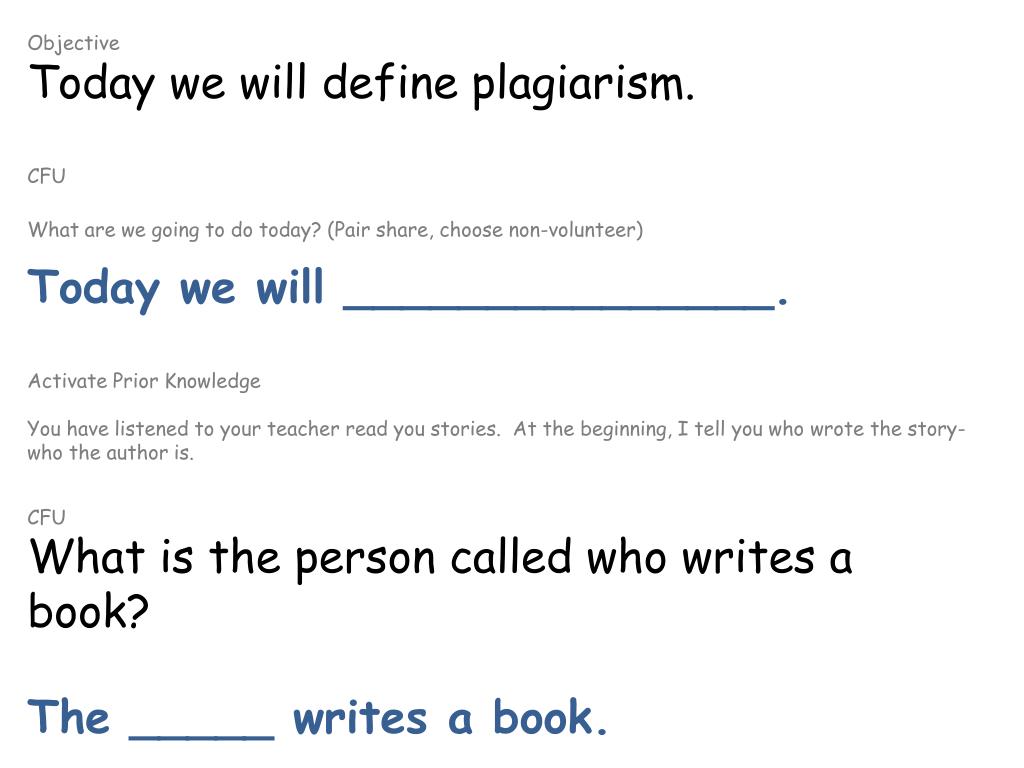 PPT KCUSD Digit a l Citizenship “Plagiarism” Grades K1 PowerPoint Presentation ID1748475