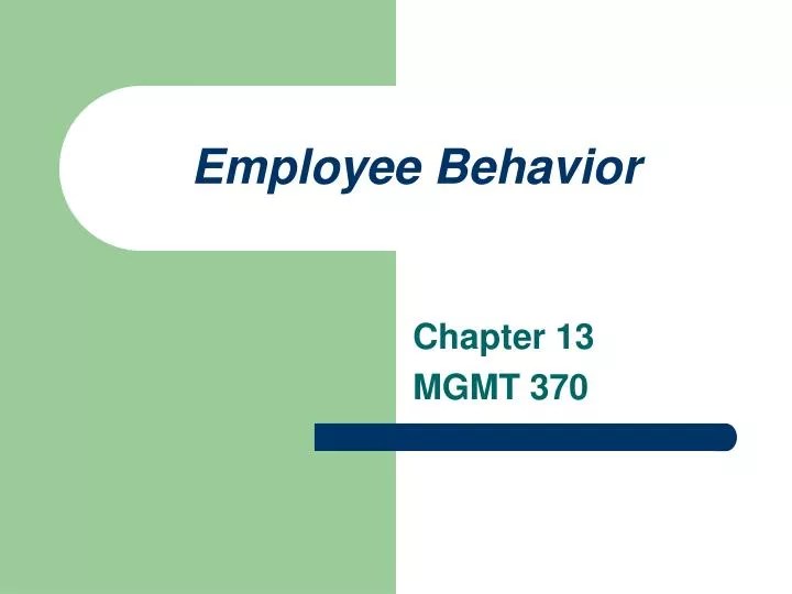 PPT Employee Behavior PowerPoint Presentation, free download ID1751159