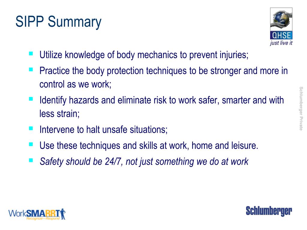 PPT SIPP (Schlumberger Injury Prevention Program with PowerPoint