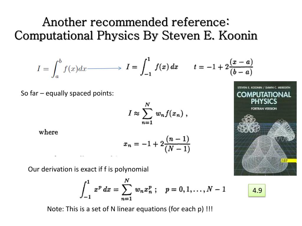 PPT Computational Physics Numerical Integration PowerPoint