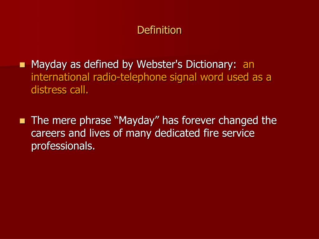 PPT “MAYDAY, MAYDAY, MAYDAY” PowerPoint Presentation, free download