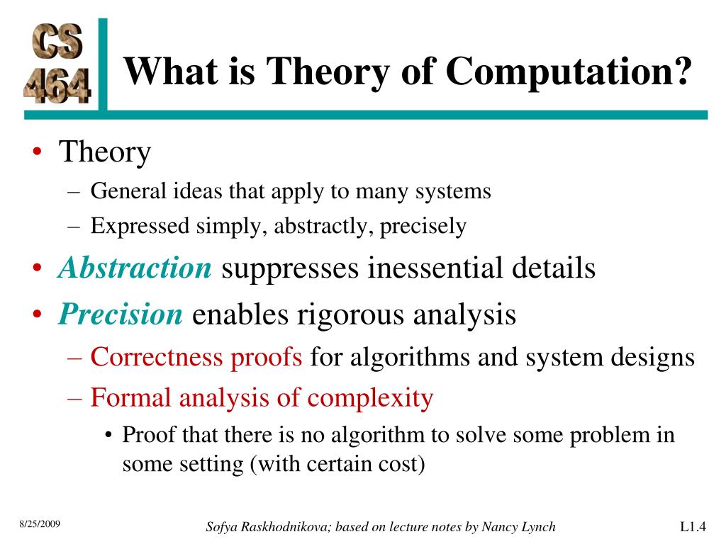 PPT Intro to Theory of Computation PowerPoint Presentation, free download ID1753333