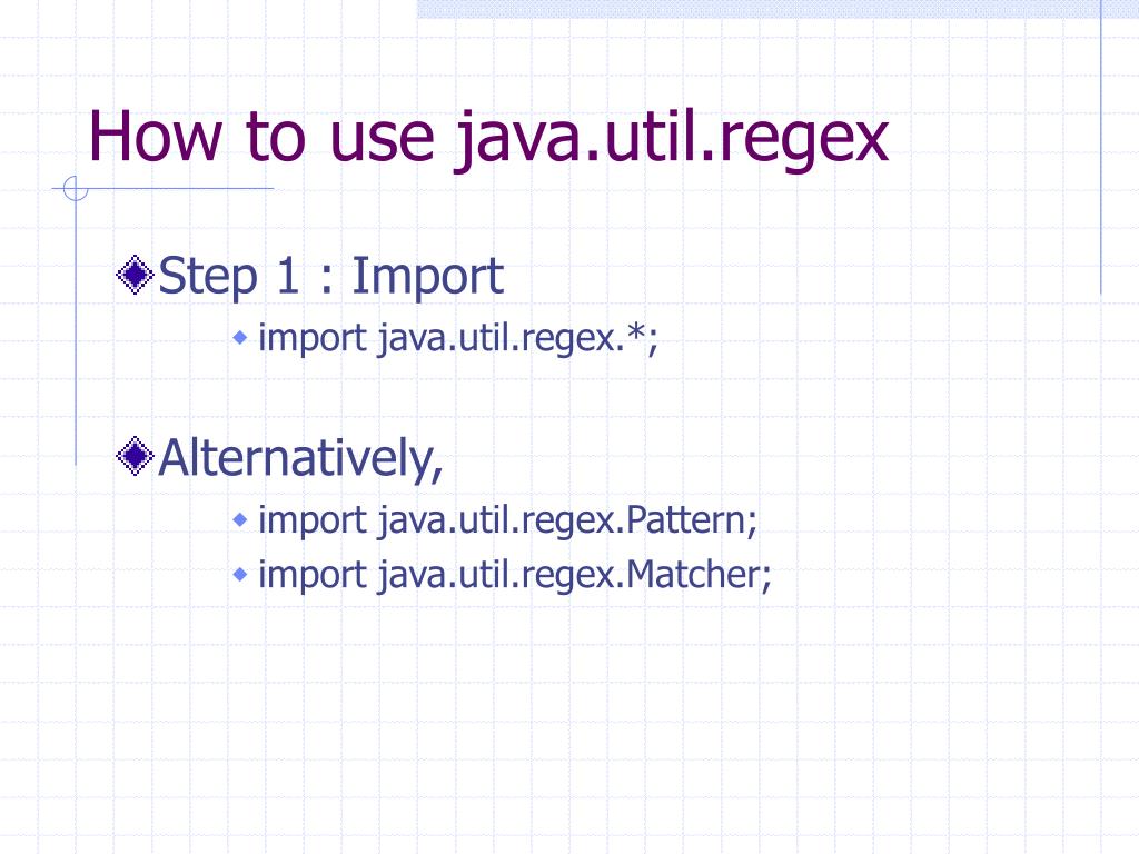 PPT JAVA RegEx PowerPoint Presentation, free download ID1753556