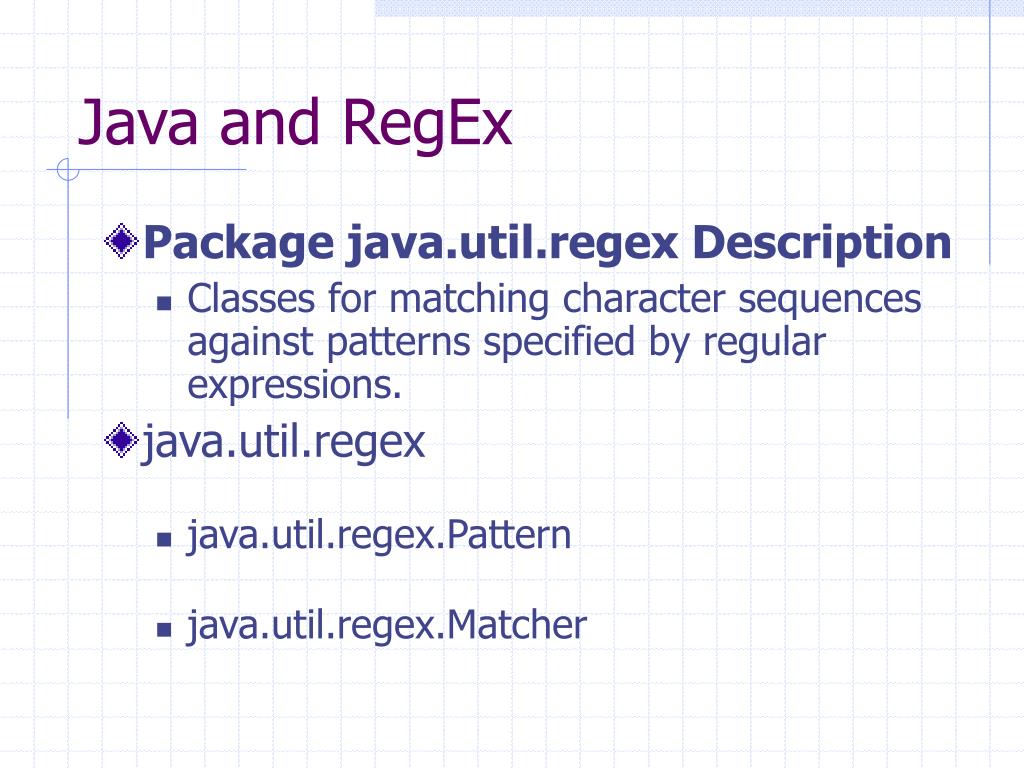PPT JAVA RegEx PowerPoint Presentation, free download ID1753556