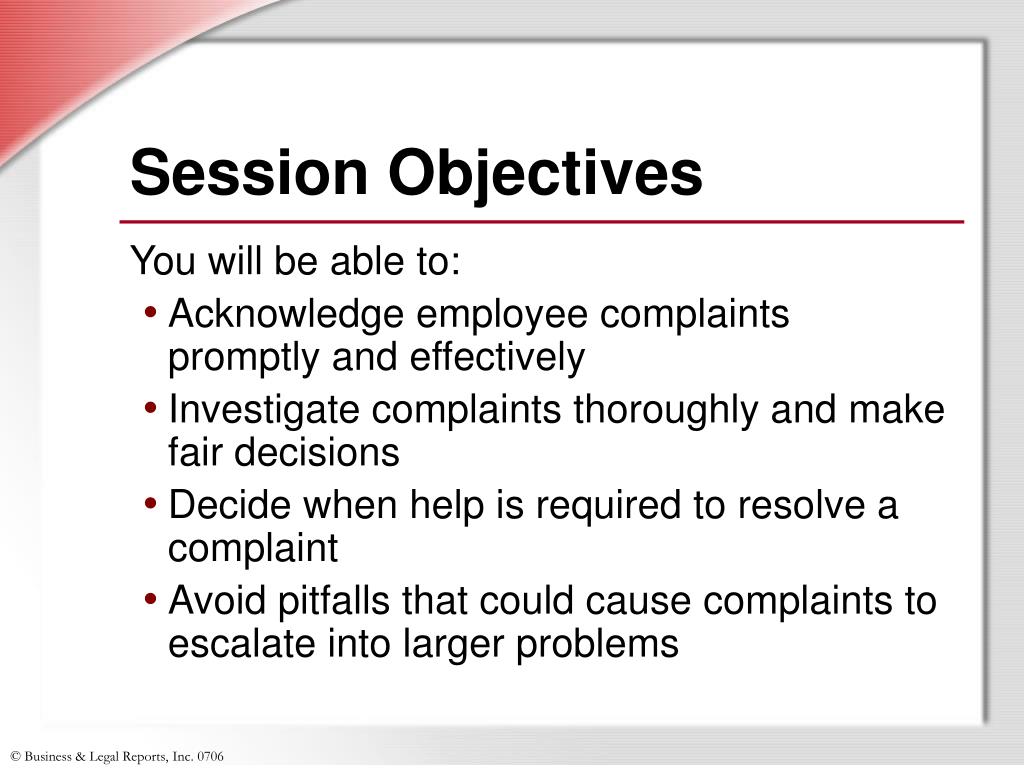 PPT Handling Employee Complaints PowerPoint Presentation, free