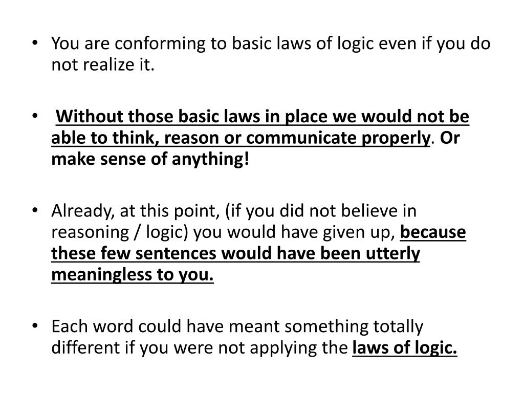 PPT Laws of Logic PowerPoint Presentation, free download ID1753771