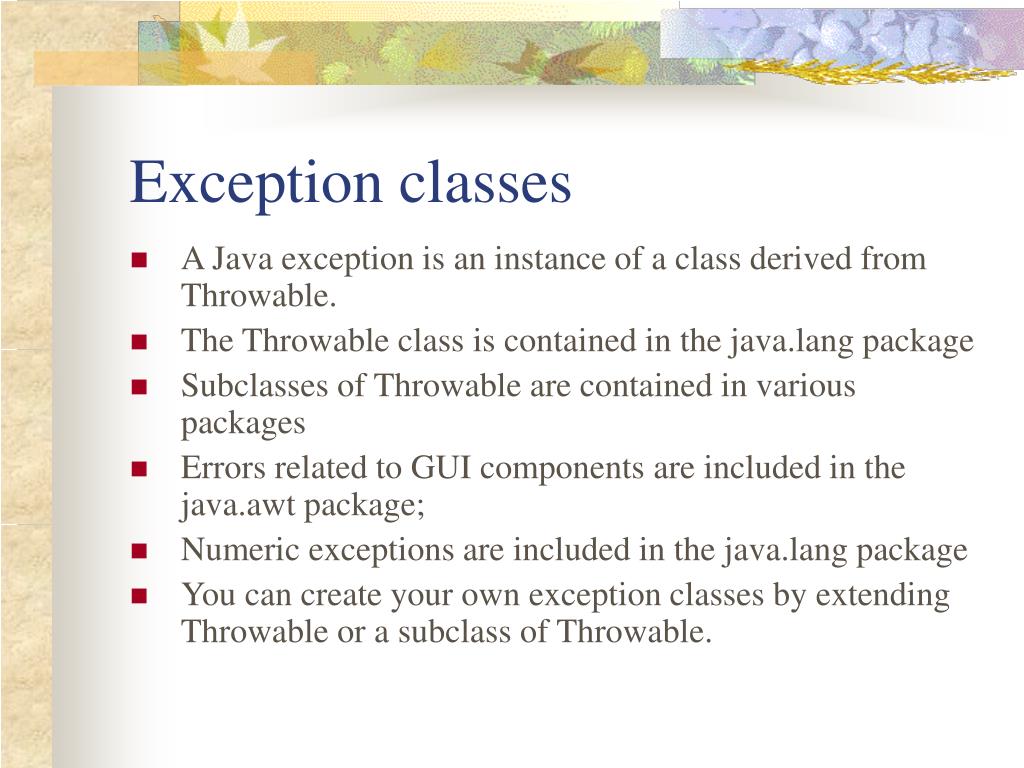 PPT Exceptions PowerPoint Presentation, free download ID1754644