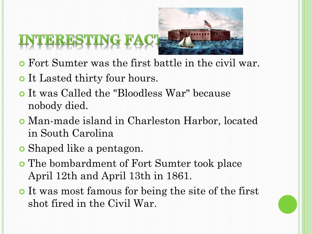 PPT The Battle of Fort Sumter PowerPoint Presentation, free download