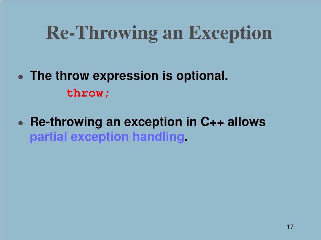 PPT Chapter 17 Templates and Exceptions Part 2 PowerPoint