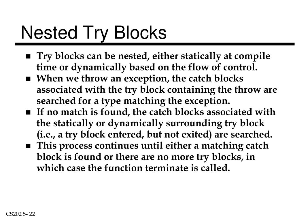 PPT Advanced C++ Exception Handling PowerPoint Presentation, free
