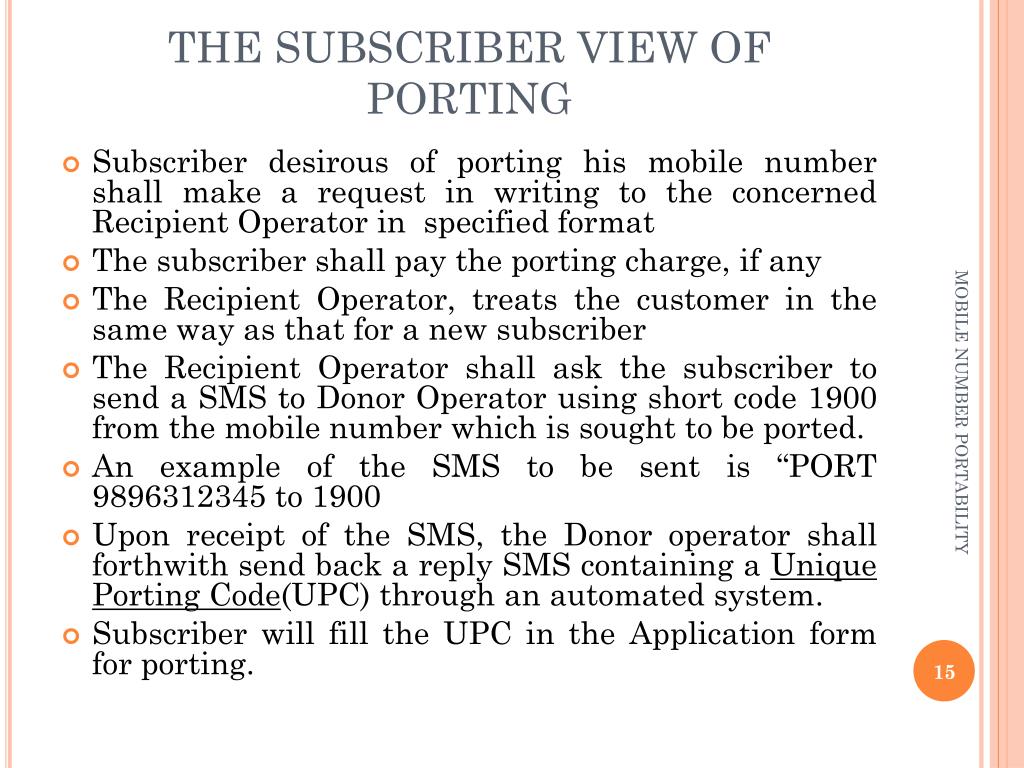 PPT MOBILE NUMBER PORTABILITY PowerPoint Presentation, free download