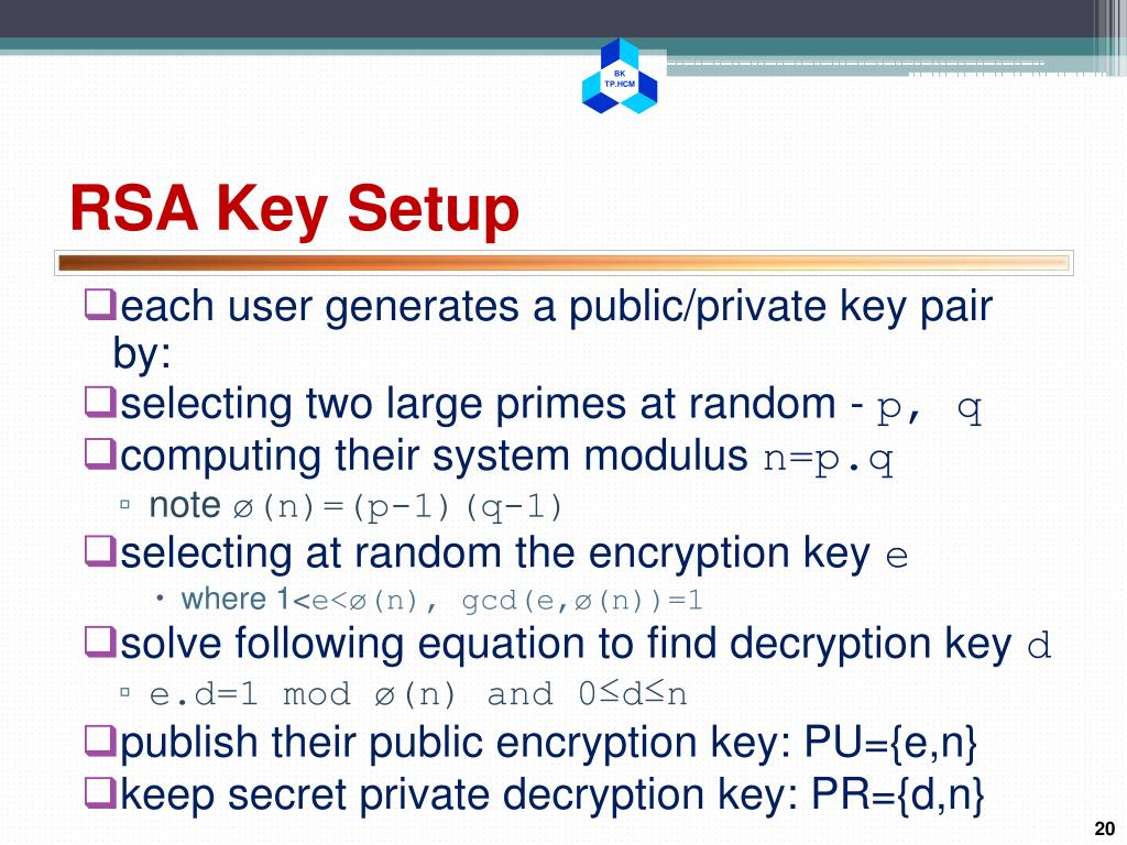 PPT Chapter 3 Public Key Cryptography and RSA PowerPoint Presentation