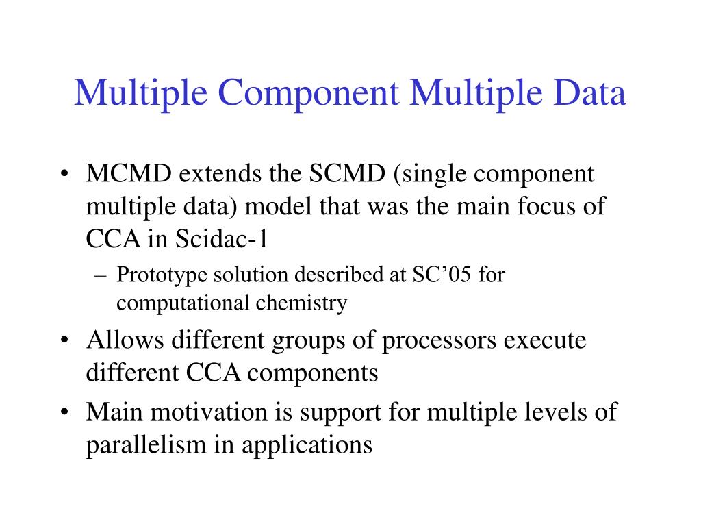 PPT Multiple Component Multiple Data Mini PowerPoint Presentation ID1757484