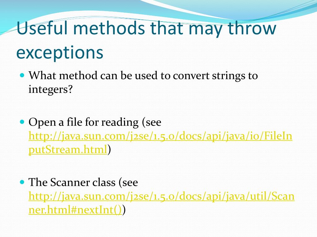 PPT Exceptions & exception handling PowerPoint Presentation, free download ID1760048