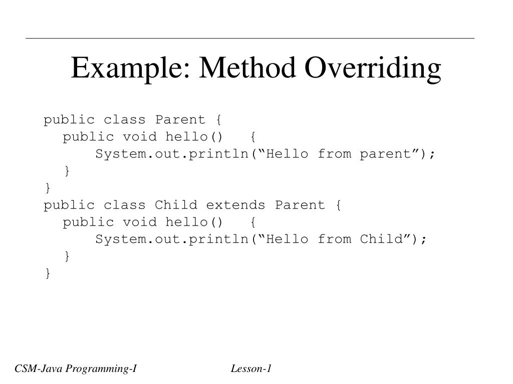 PPT CSMJava ProgrammingI Spring,2005 PowerPoint Presentation, free