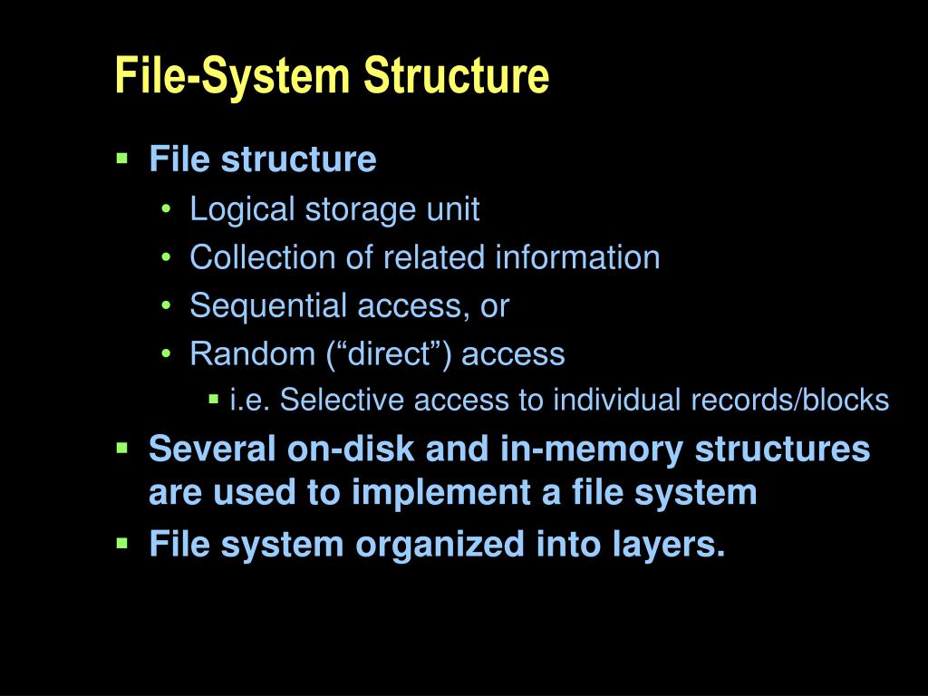 PPT Chapter 12 File System Implementation PowerPoint Presentation