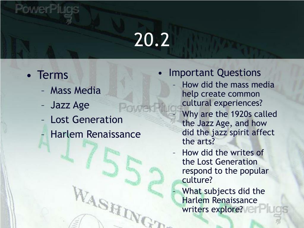 PPT The Economy of the Late 1920s PowerPoint