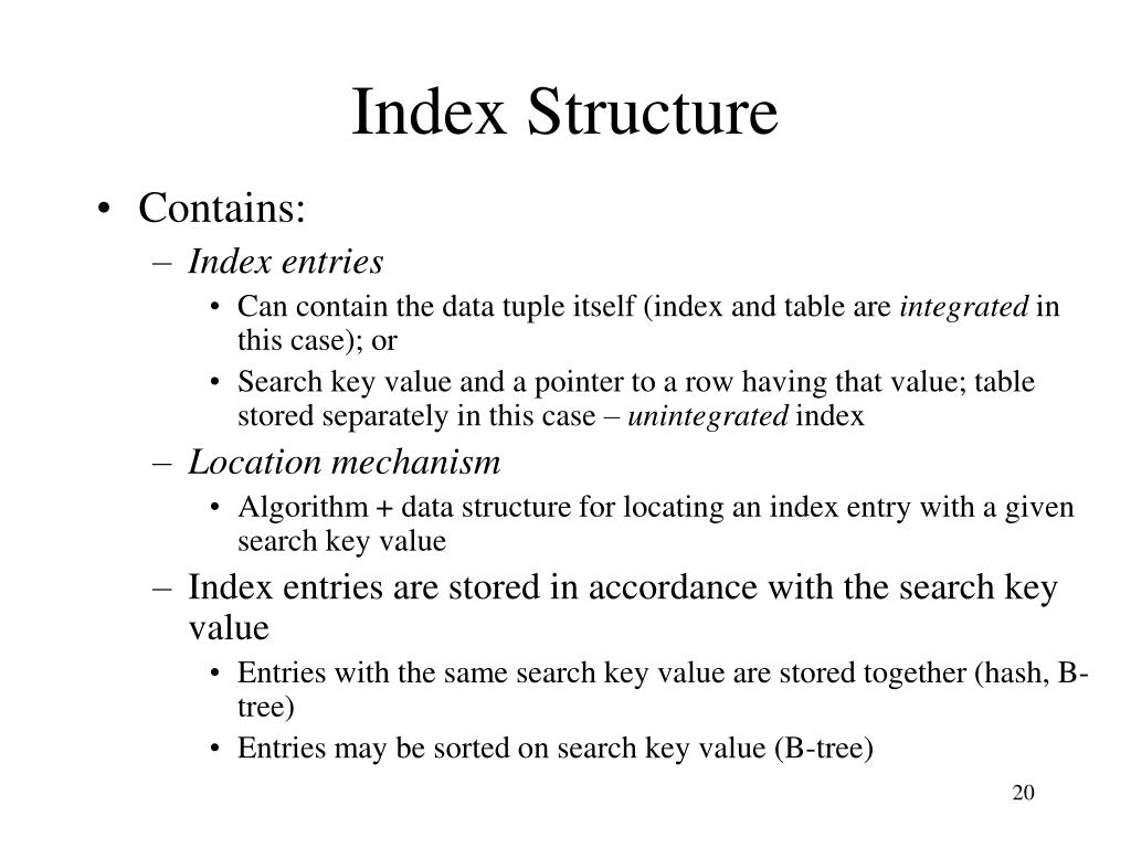 PPT Physical Data Organization and Indexing PowerPoint Presentation