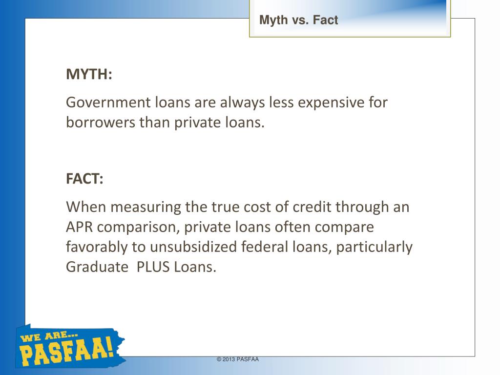 PPT Private Loans vs. PLUS/ Grad PLUS Loans PowerPoint Presentation