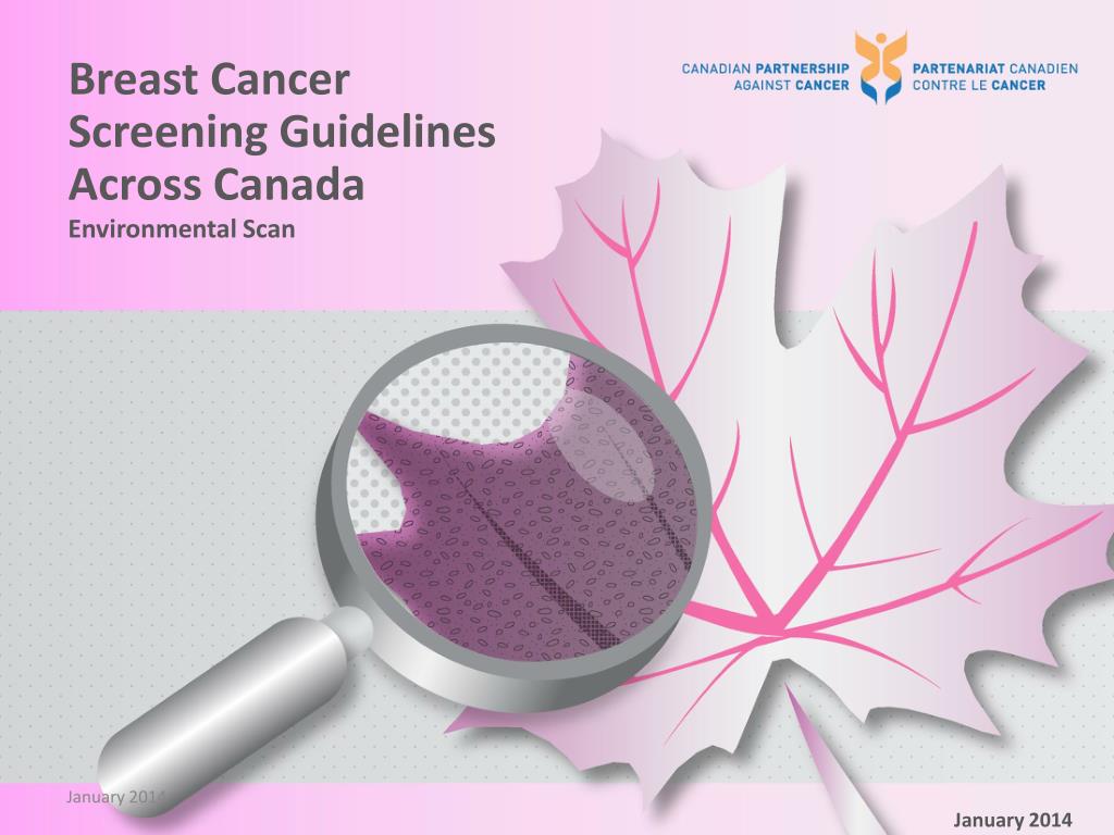 PPT Breast Cancer Screening Guidelines Across Canada PowerPoint