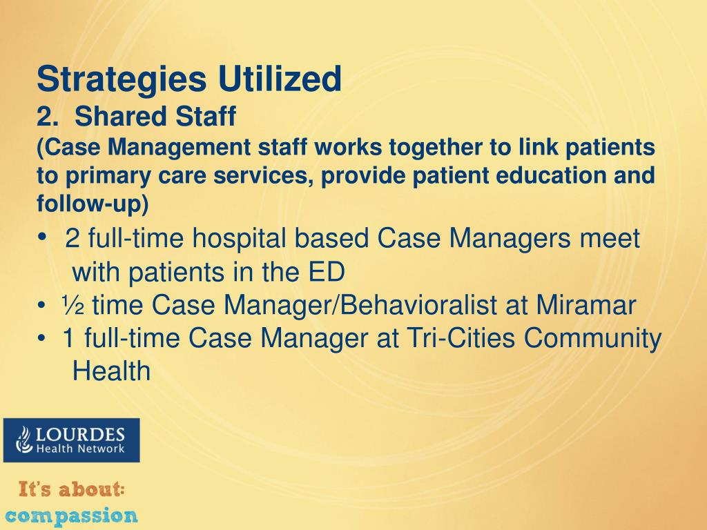 PPT ED Diversion Project Lourdes Health Network Erin Tomlinson Grant