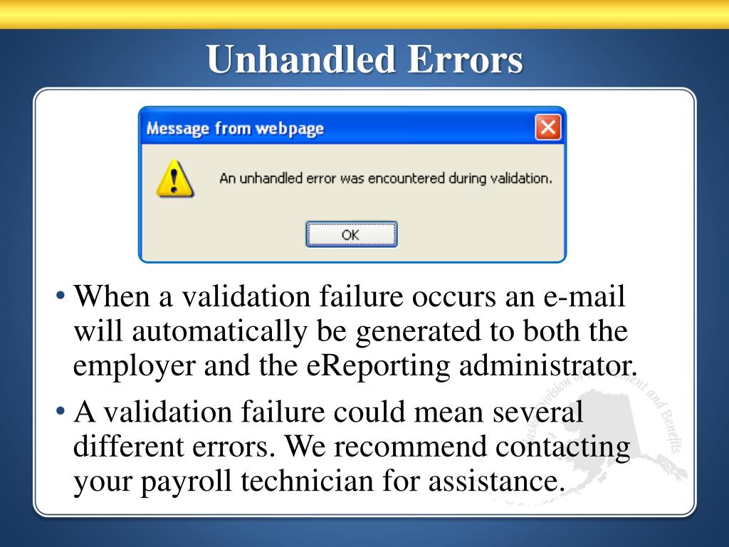 PPT Common Errors in eReporting PowerPoint Presentation, free