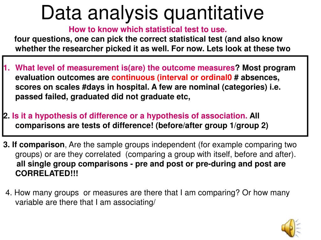 PPT Quantitative data analysis part 2 PowerPoint Presentation, free