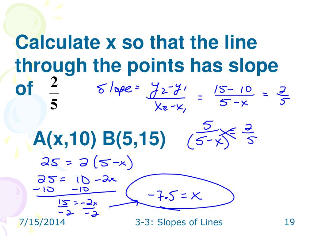 PPT - 3-3: Slopes of Lines PowerPoint Presentation, free download - ID
