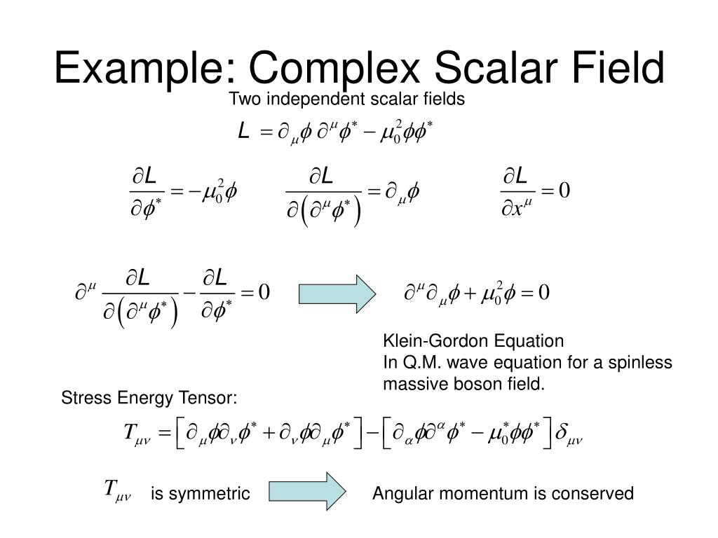 PPT Example Complex Scalar Field PowerPoint Presentation, free