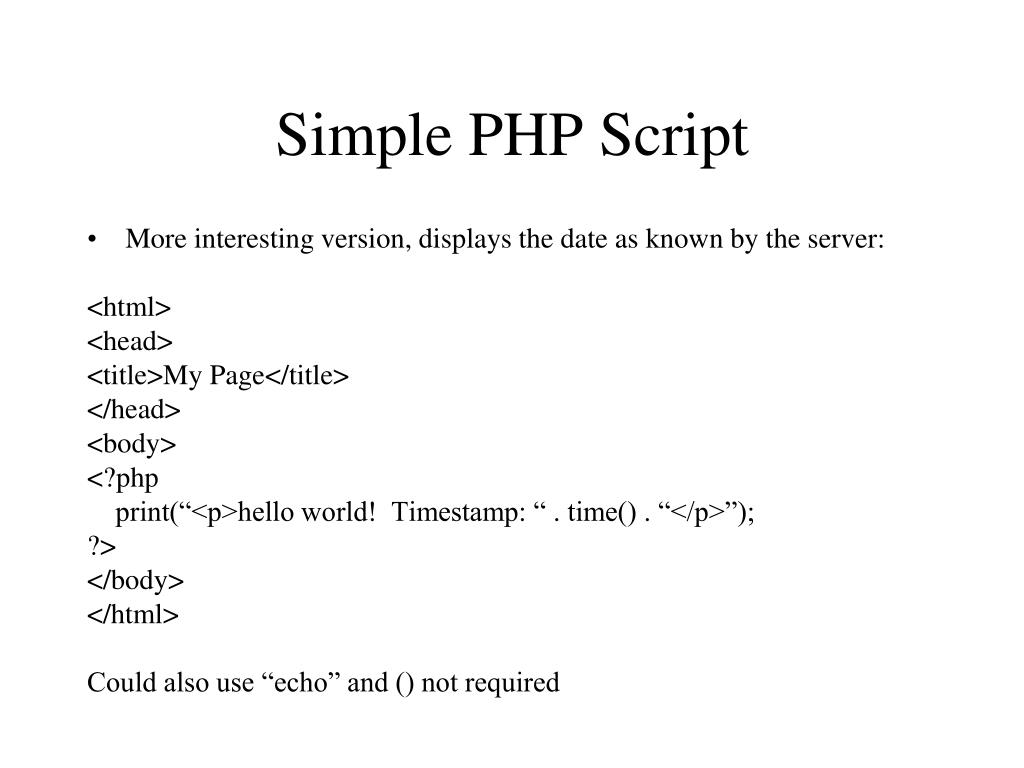 PPT Introduction to PHP PowerPoint Presentation, free download ID