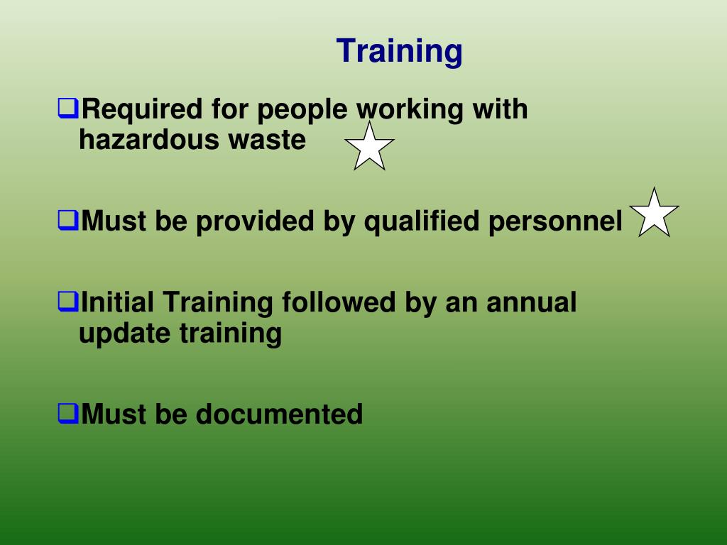 PPT Hazardous Waste Training PowerPoint Presentation, free download