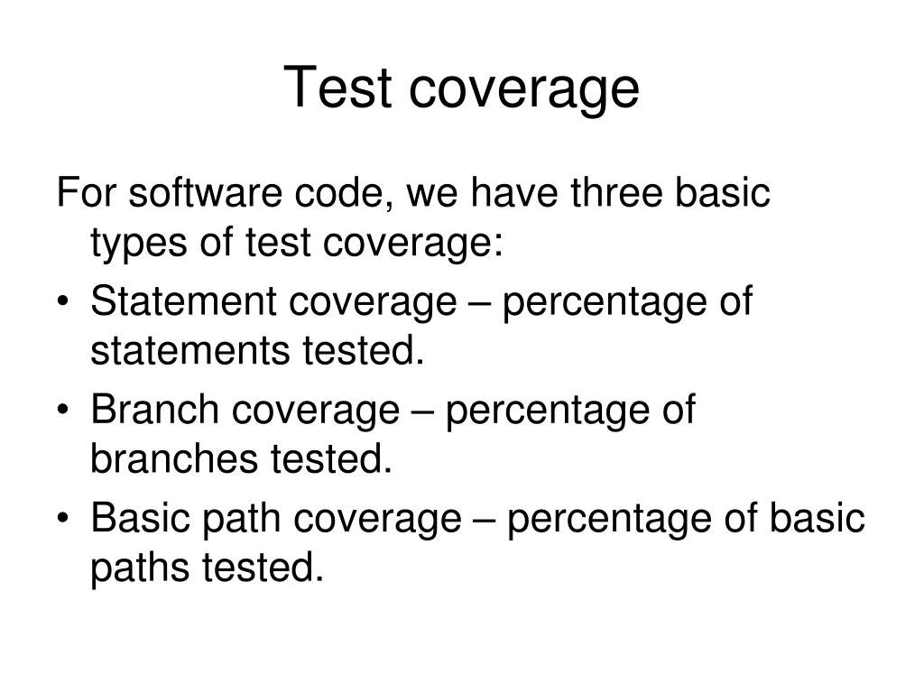 PPT Test coverage PowerPoint Presentation, free download ID1779643