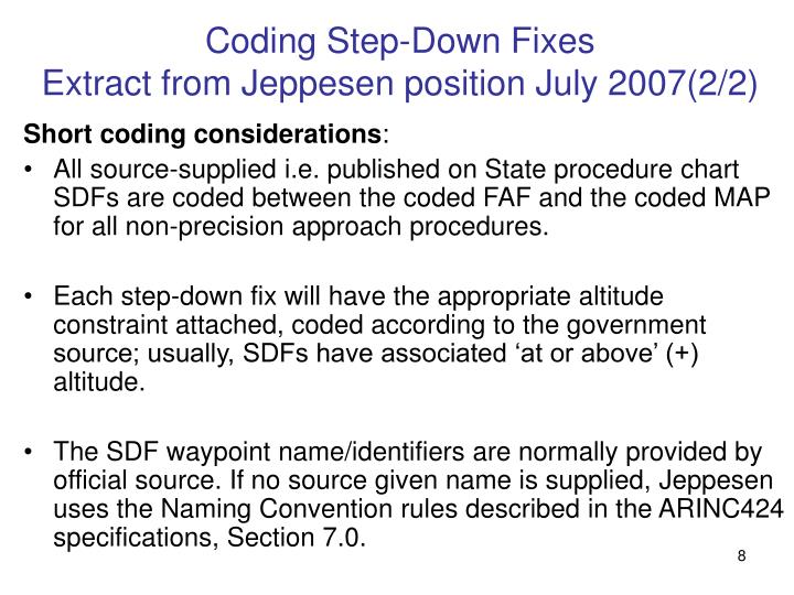 PPT RNAV approach Step Down Fix Issue for LNAV operation PowerPoint