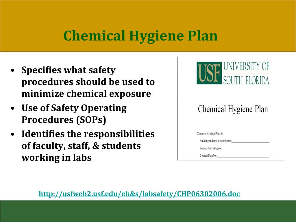 PPT Chemical Hygiene Plan Chemical Hazard Identification Safety