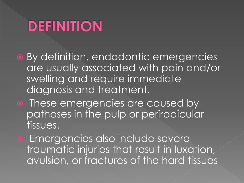 PPT Endodontic Emergencies PowerPoint Presentation, free download