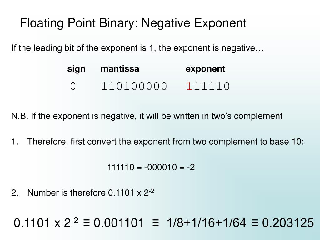 PPT Floating Point Binary PowerPoint Presentation, free download ID1784204