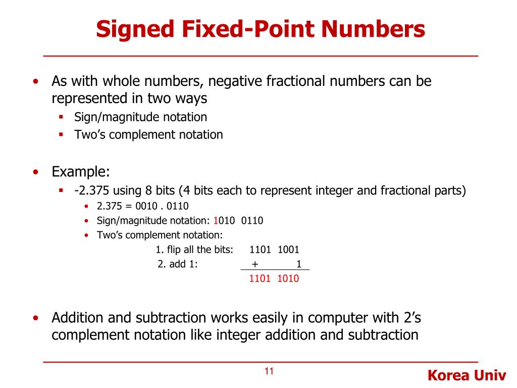 PPT Lecture 6. Fixed and Floating Point Numbers PowerPoint