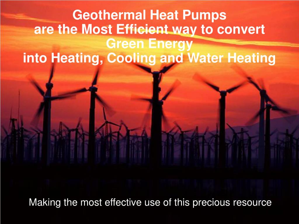 PPT Geothermal Heat Pumps PowerPoint Presentation, free download ID