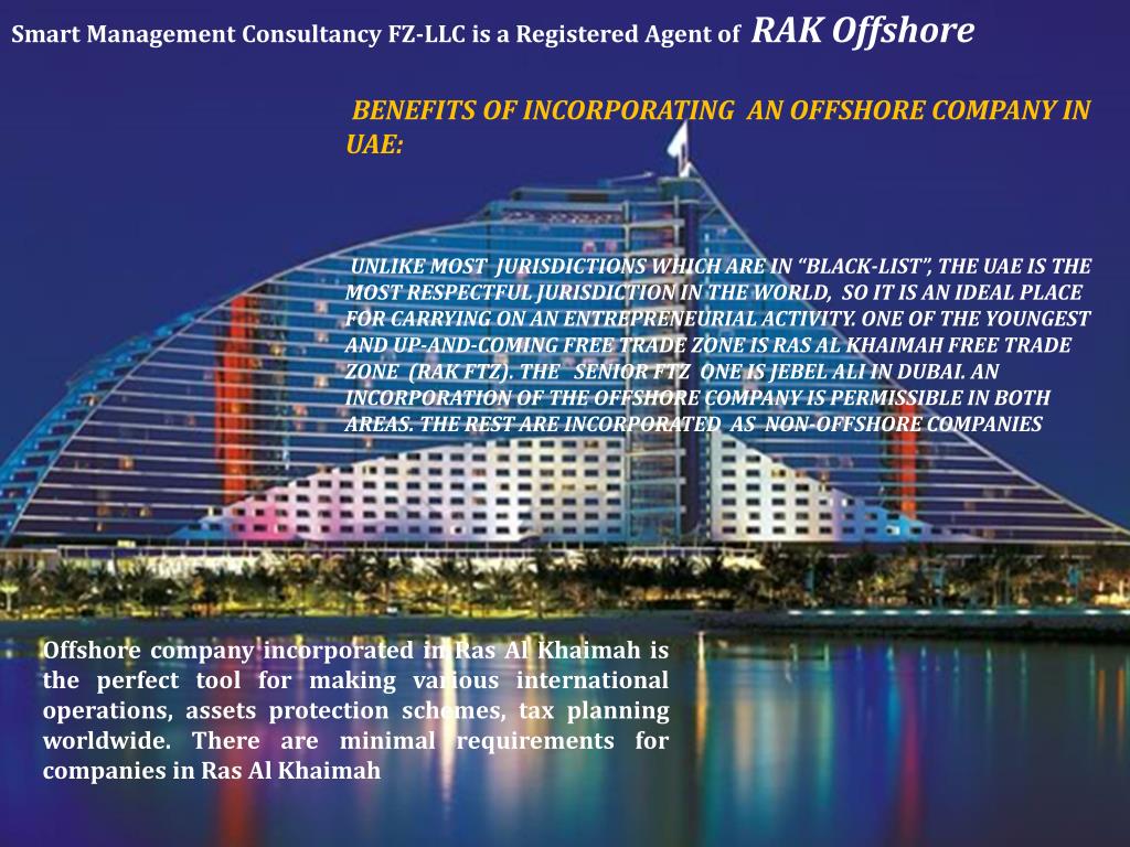 PPT Smart Management Consultancy FZ LLC is a Registered Agent of RAK Offshore PowerPoint